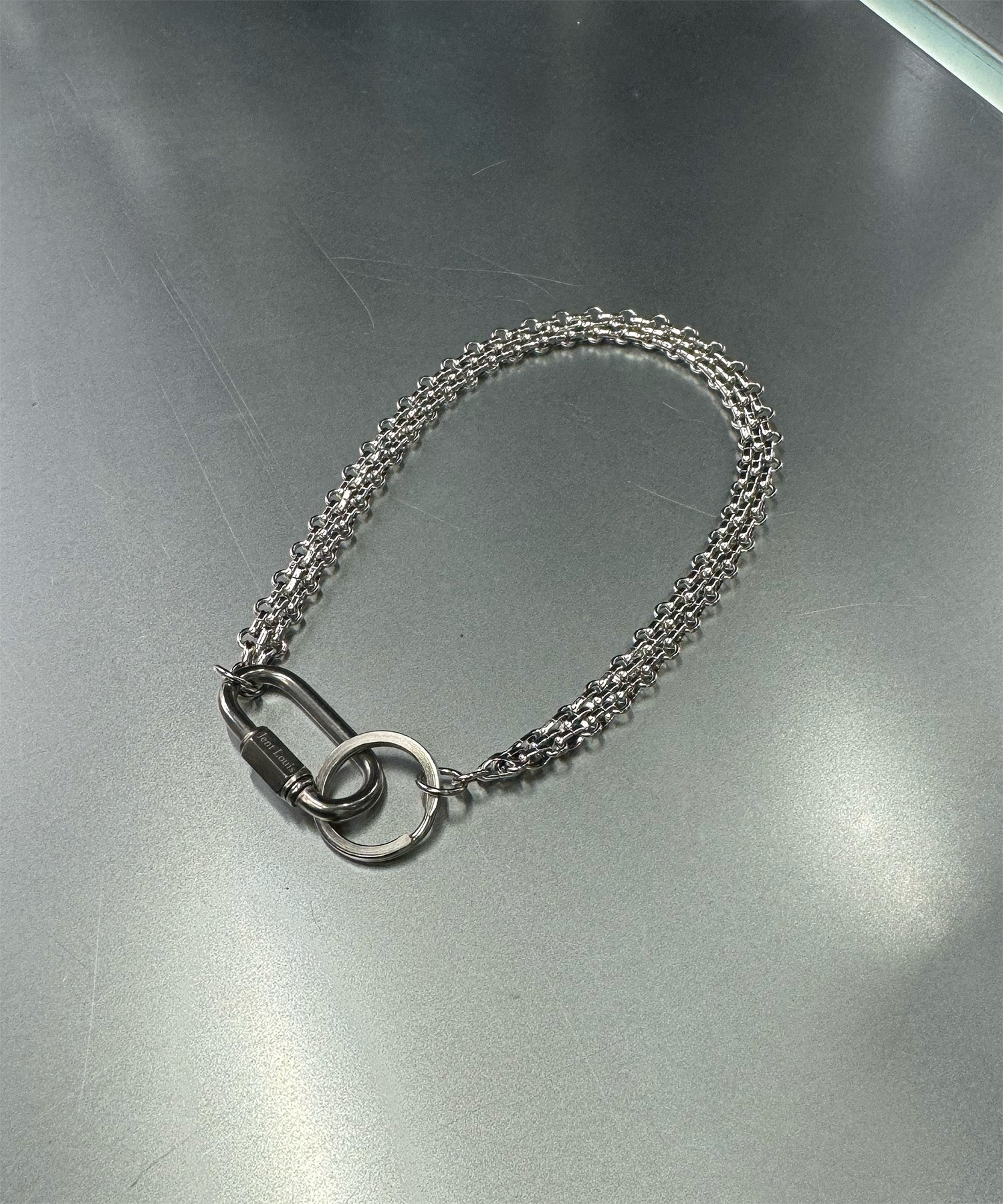 Silver Rock Chain Necklace