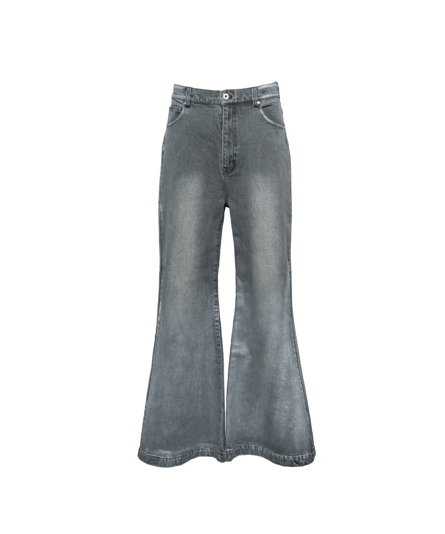 Foil Printed Denim Pants