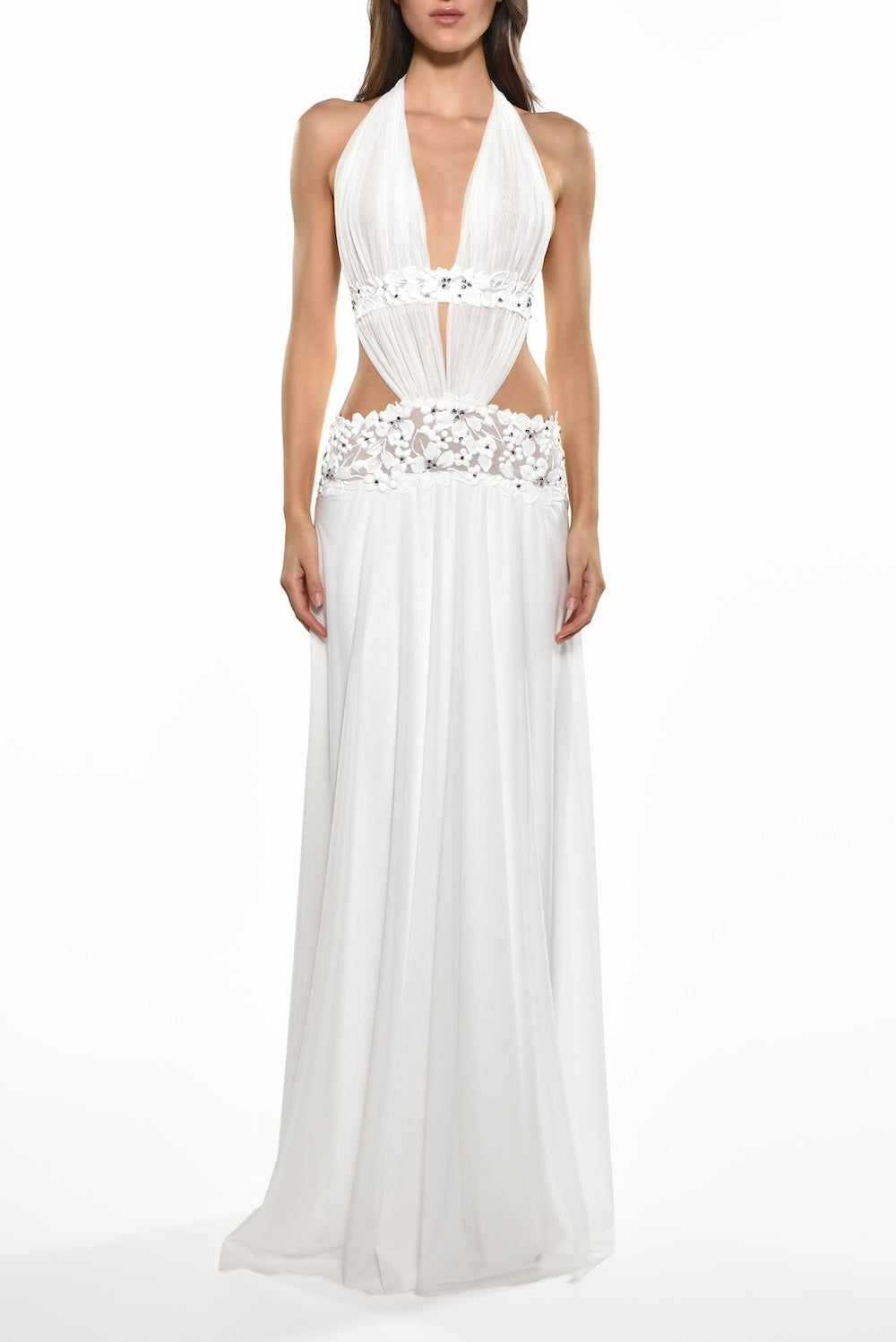 English Garden Halter Gown
