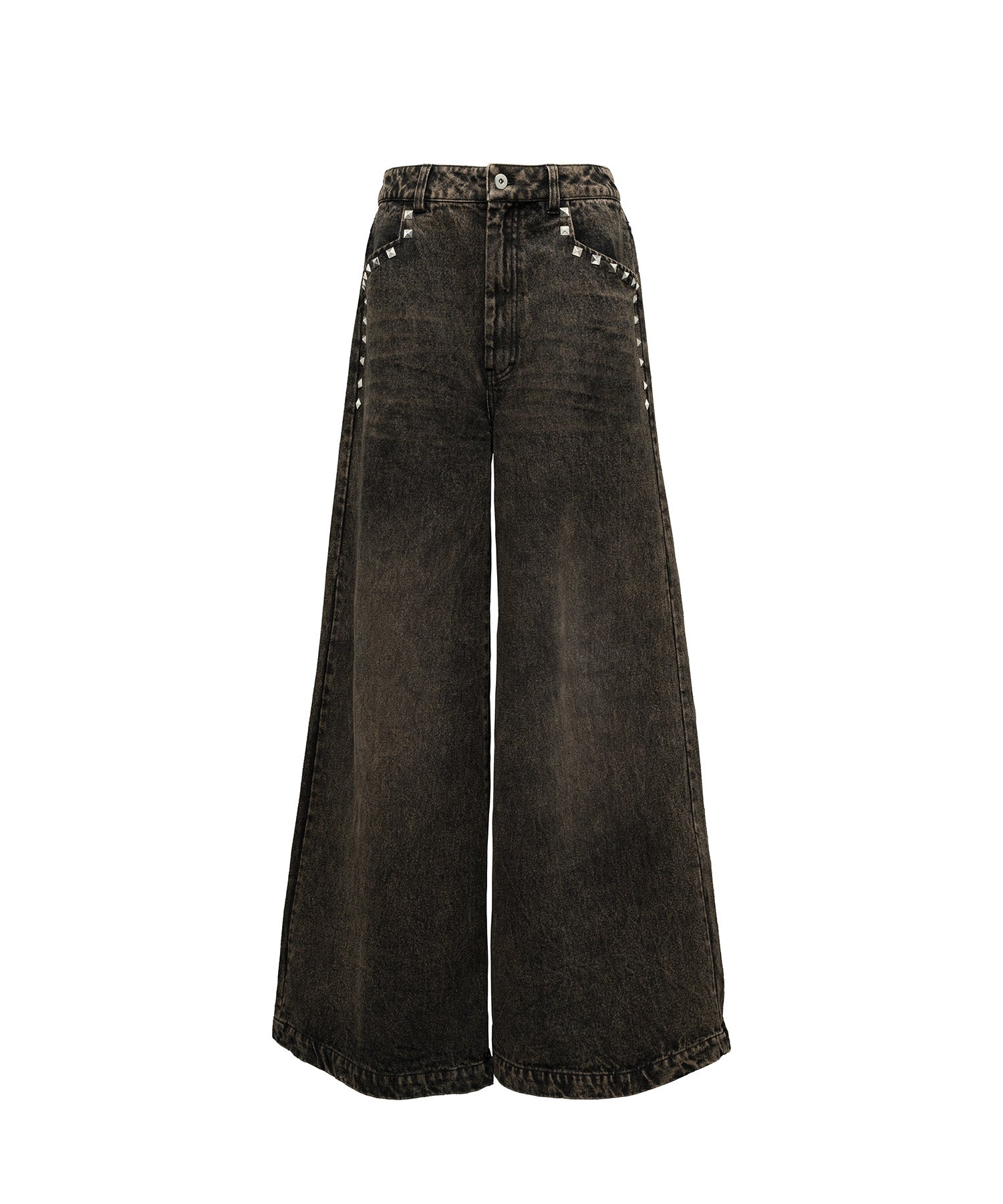 Studded Baggy Denim Pants