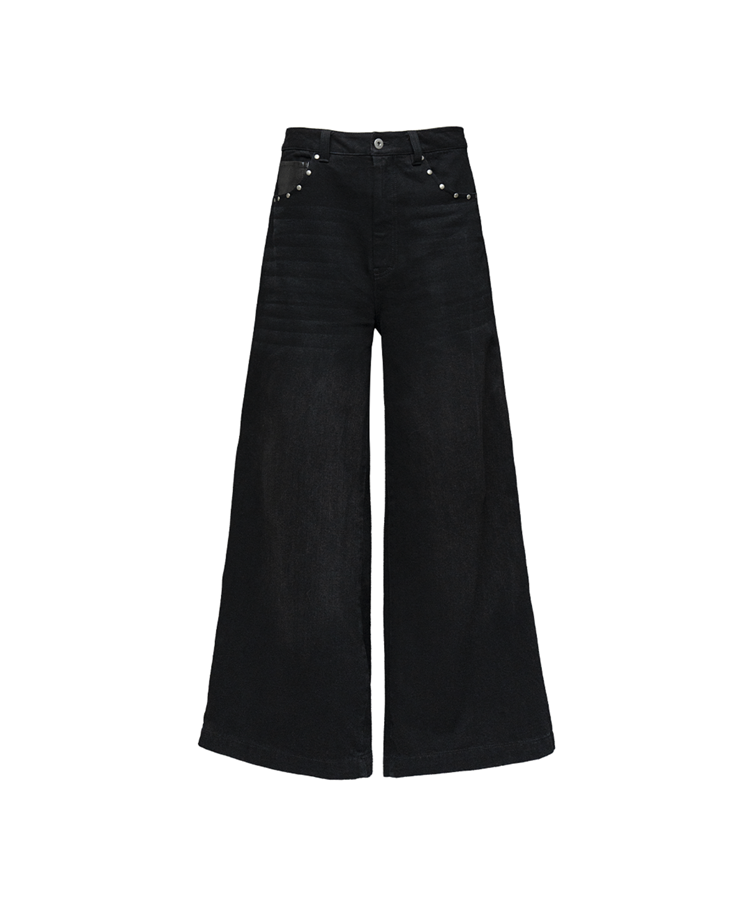 Eyelet Baggy Denim Pants