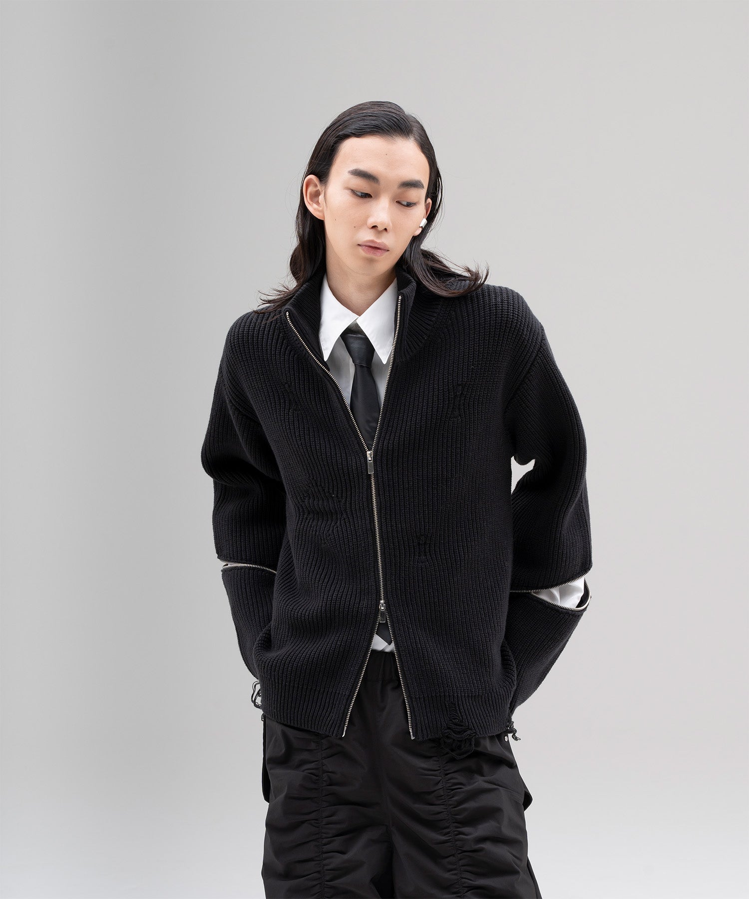 Zip Damage Drivers Knit