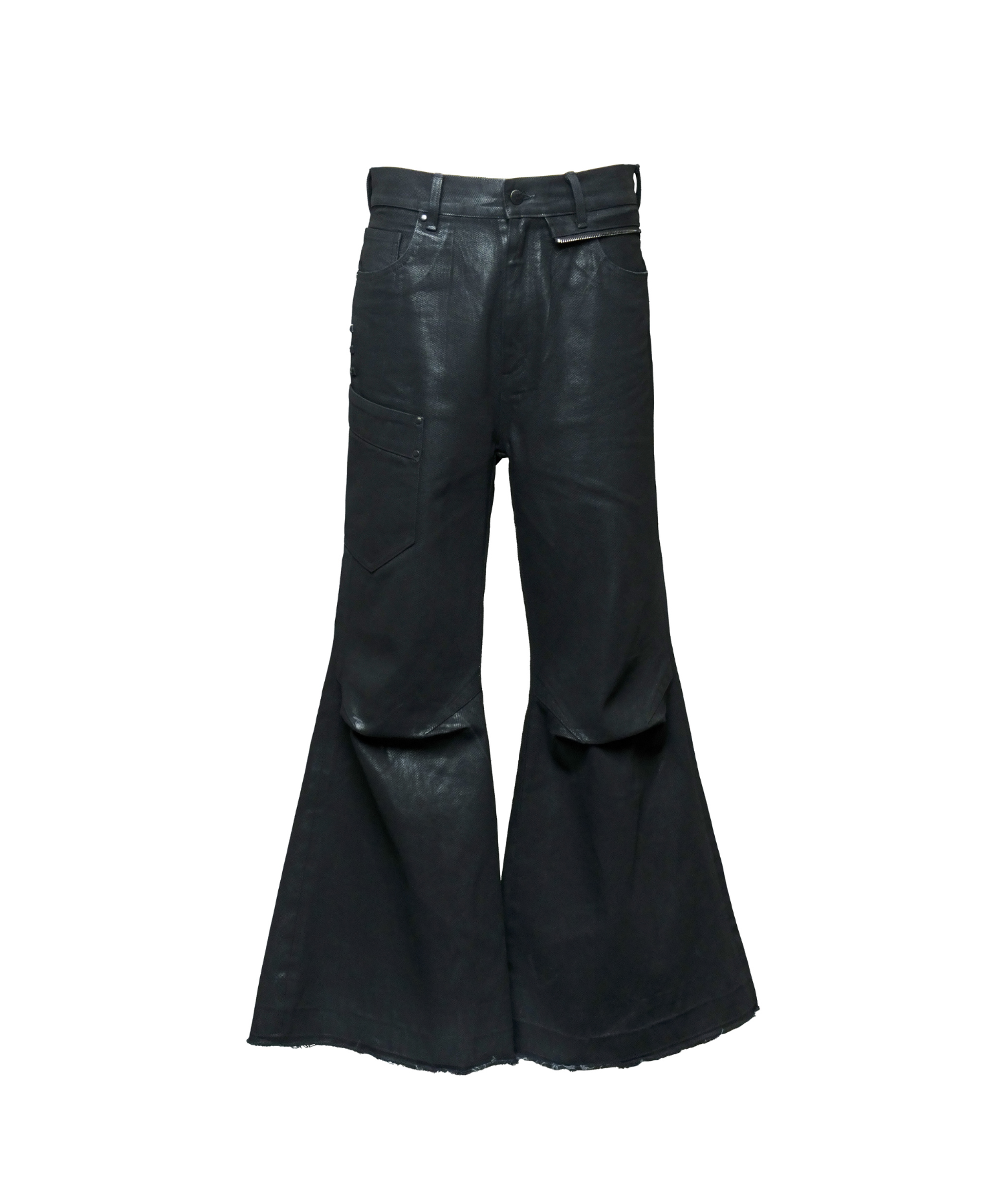 Resin Coated Flare Denim 2
