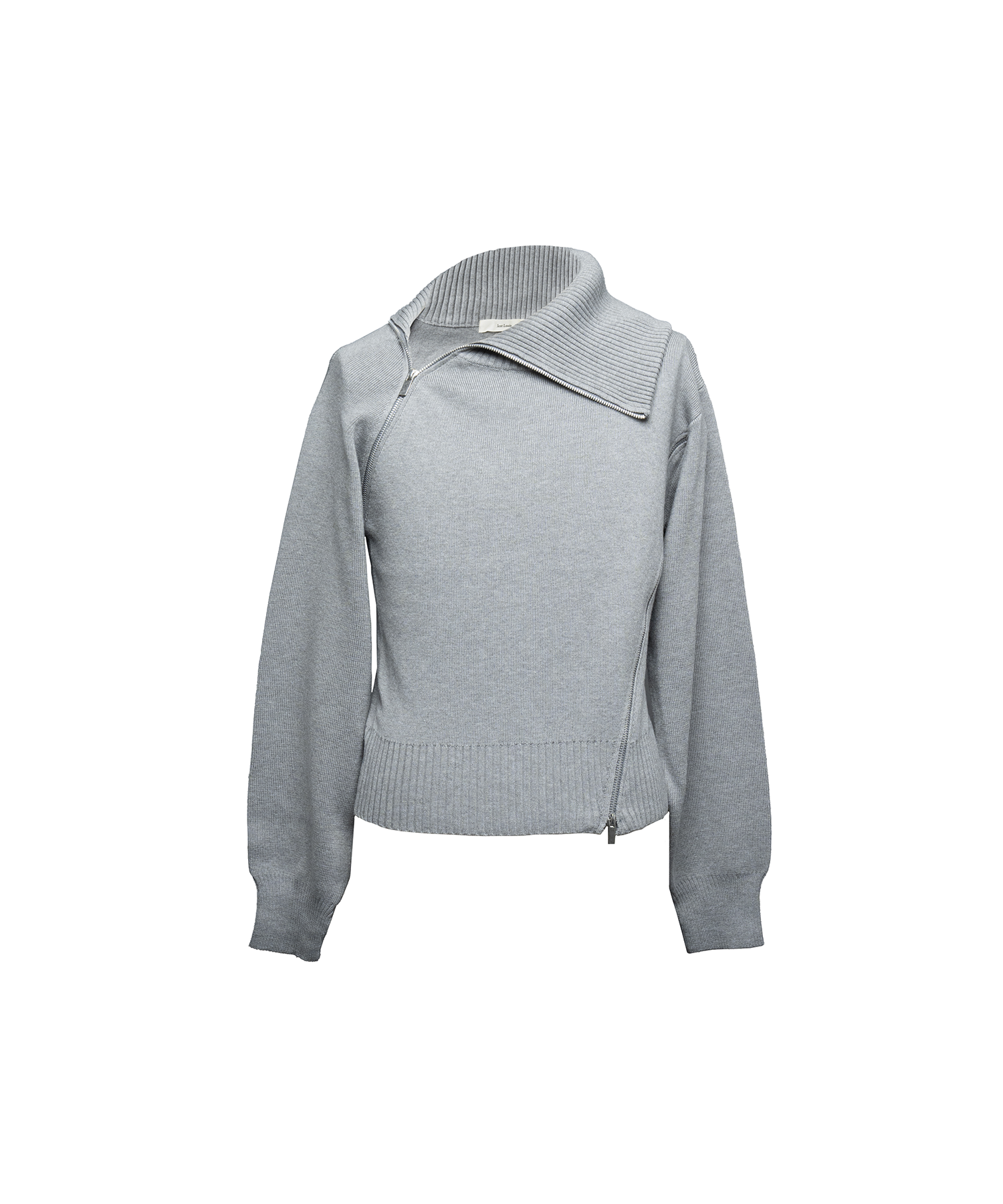 High Neck Zip Knit 2