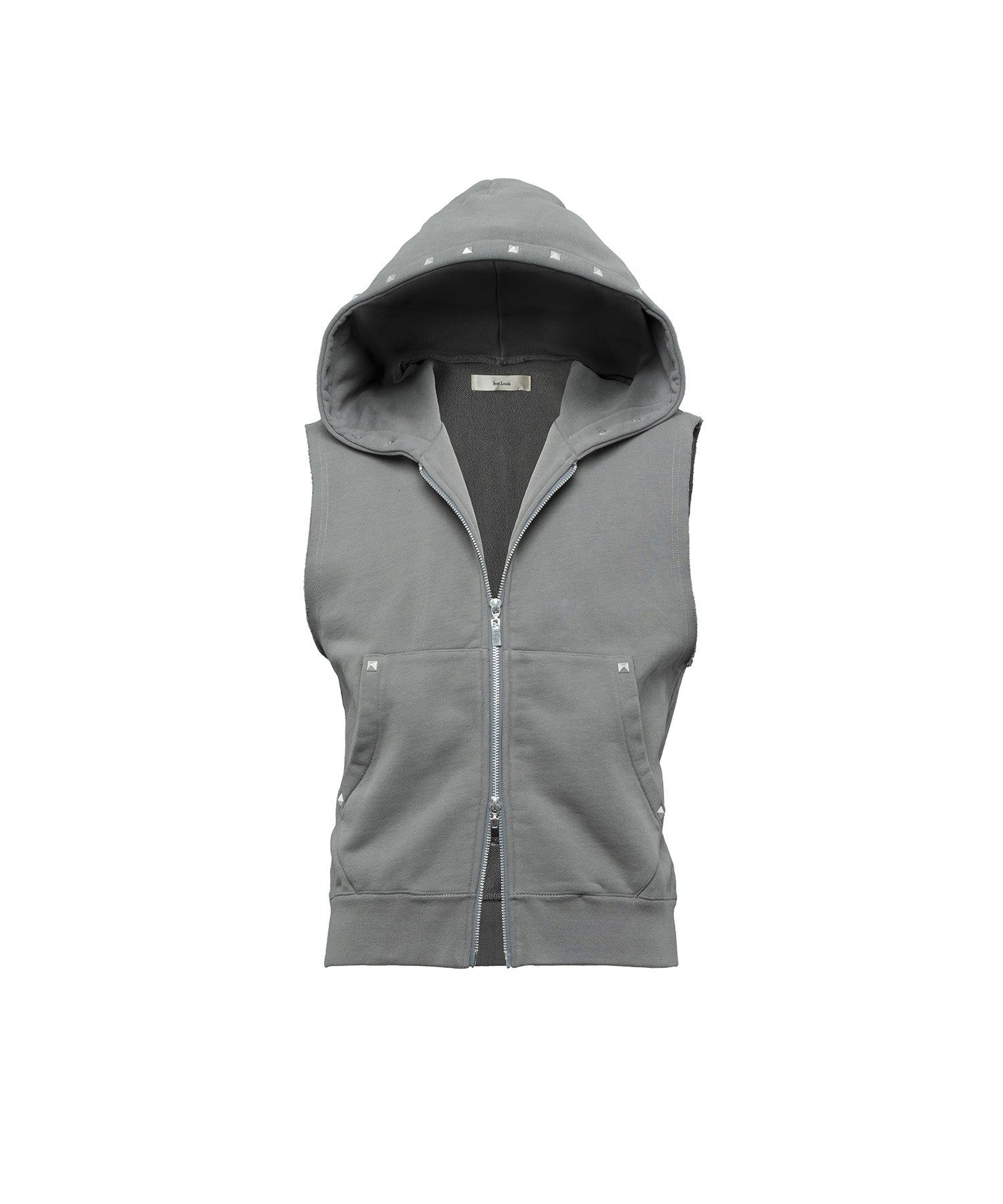 Studded Sleeveless Hoodie 2