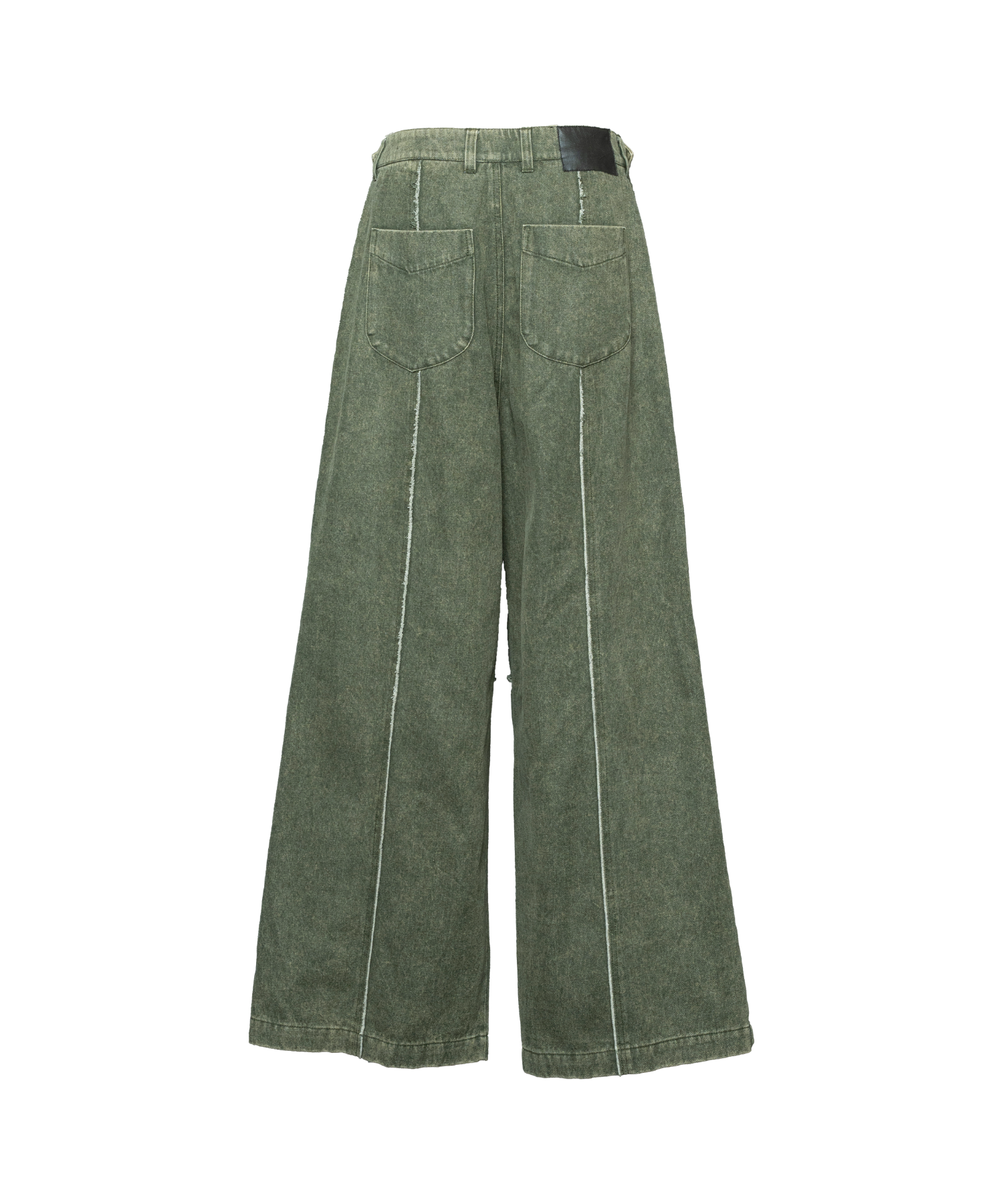 Zipped-Slit Baggy Denim 2