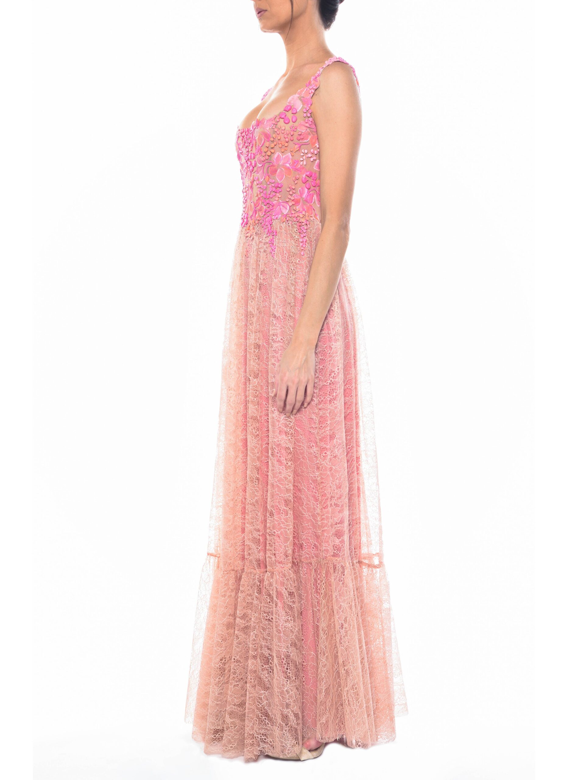 Floor Length Square Neck Gown 2