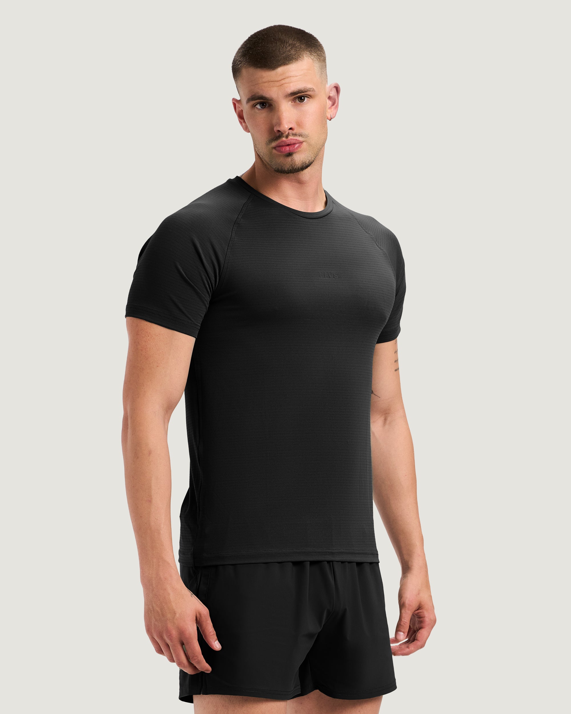 Essentials Short Sleeve Athletic Fitted Tee Pack 2