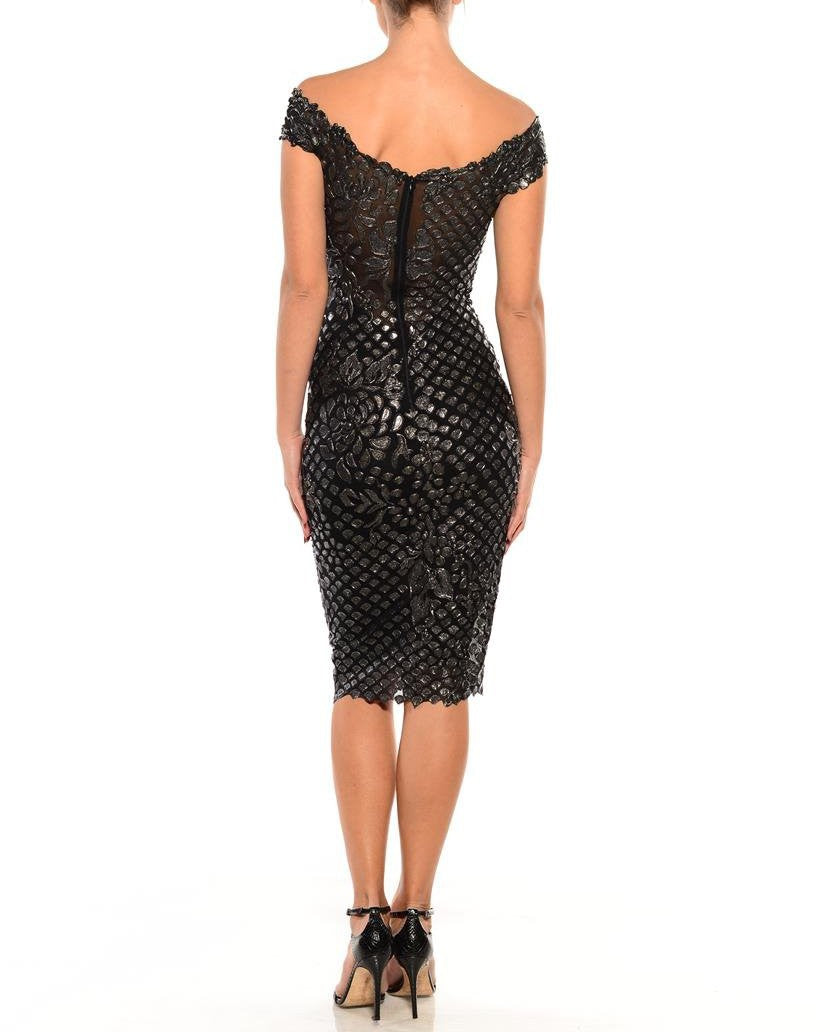 Knee Length Off The Shoulder Dress 3