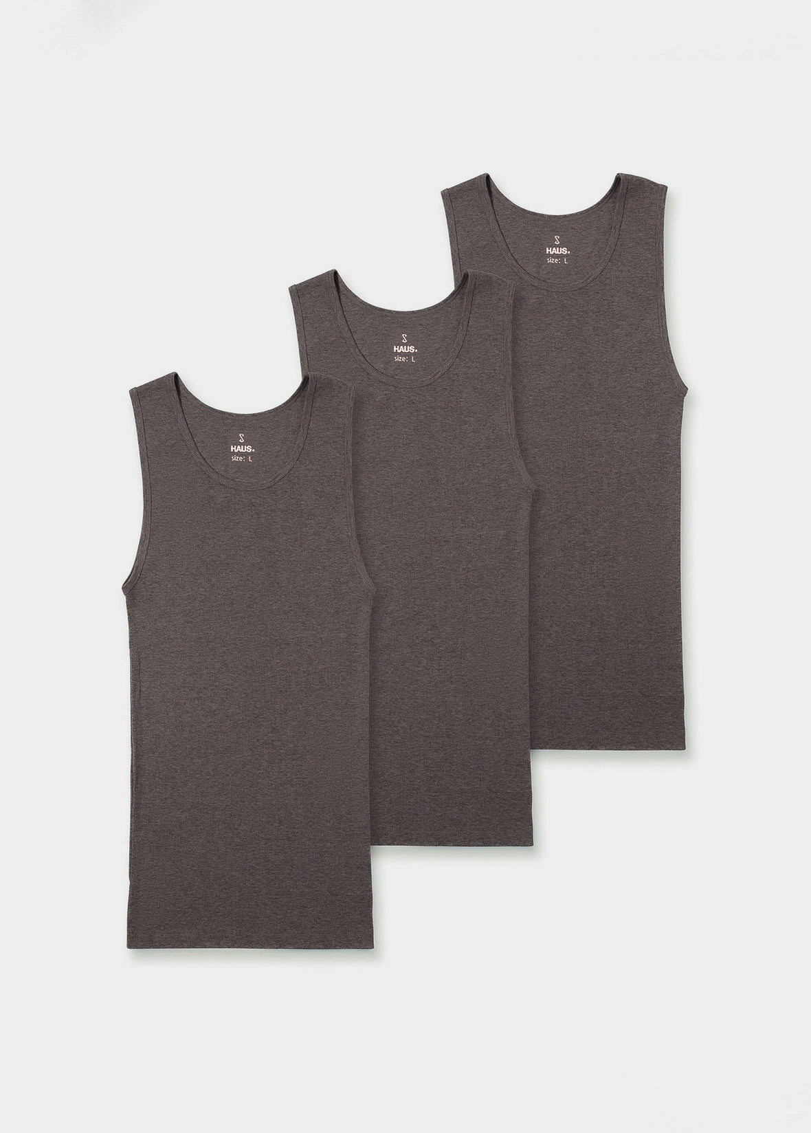 Premium Ultra-Soft Cotton Fitted Tank 3 Pack 3