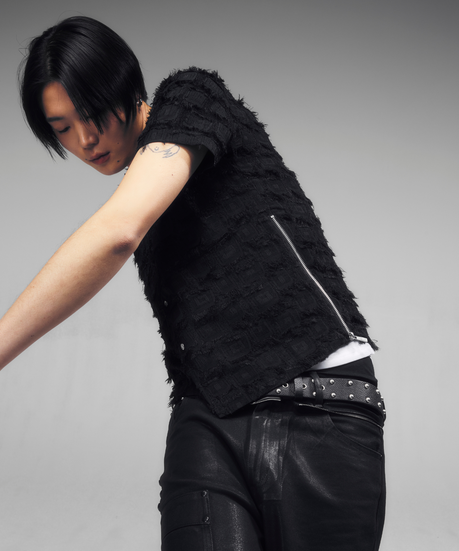 Side Zip Fringe Shirt 3