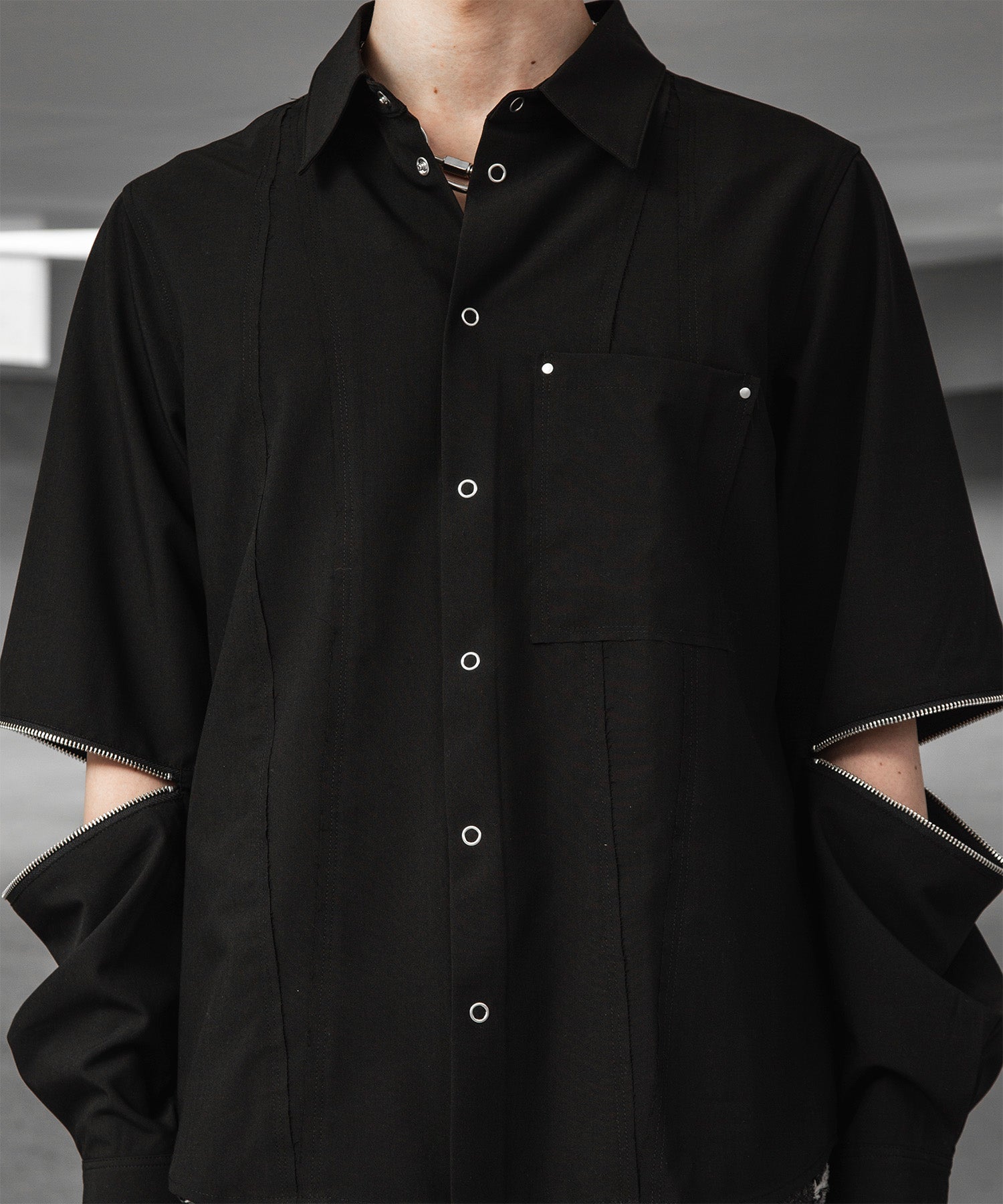 Arm-Zip Regular Shirt 3