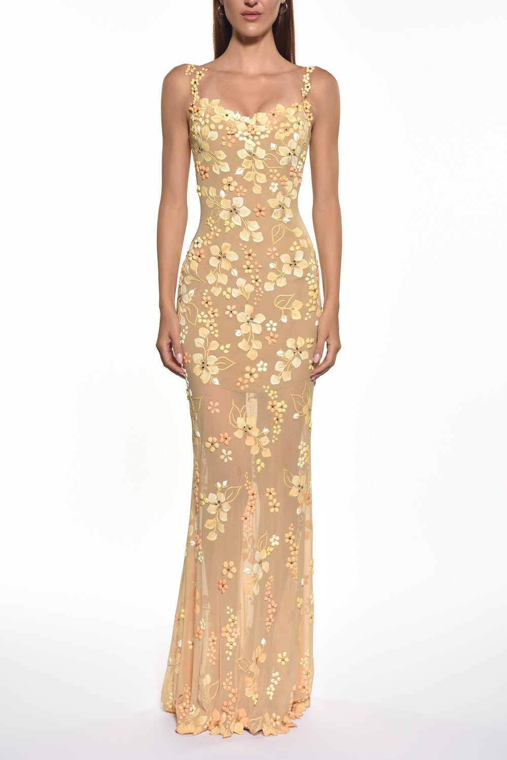 English Garden Illusion Mesh Gown – Runway