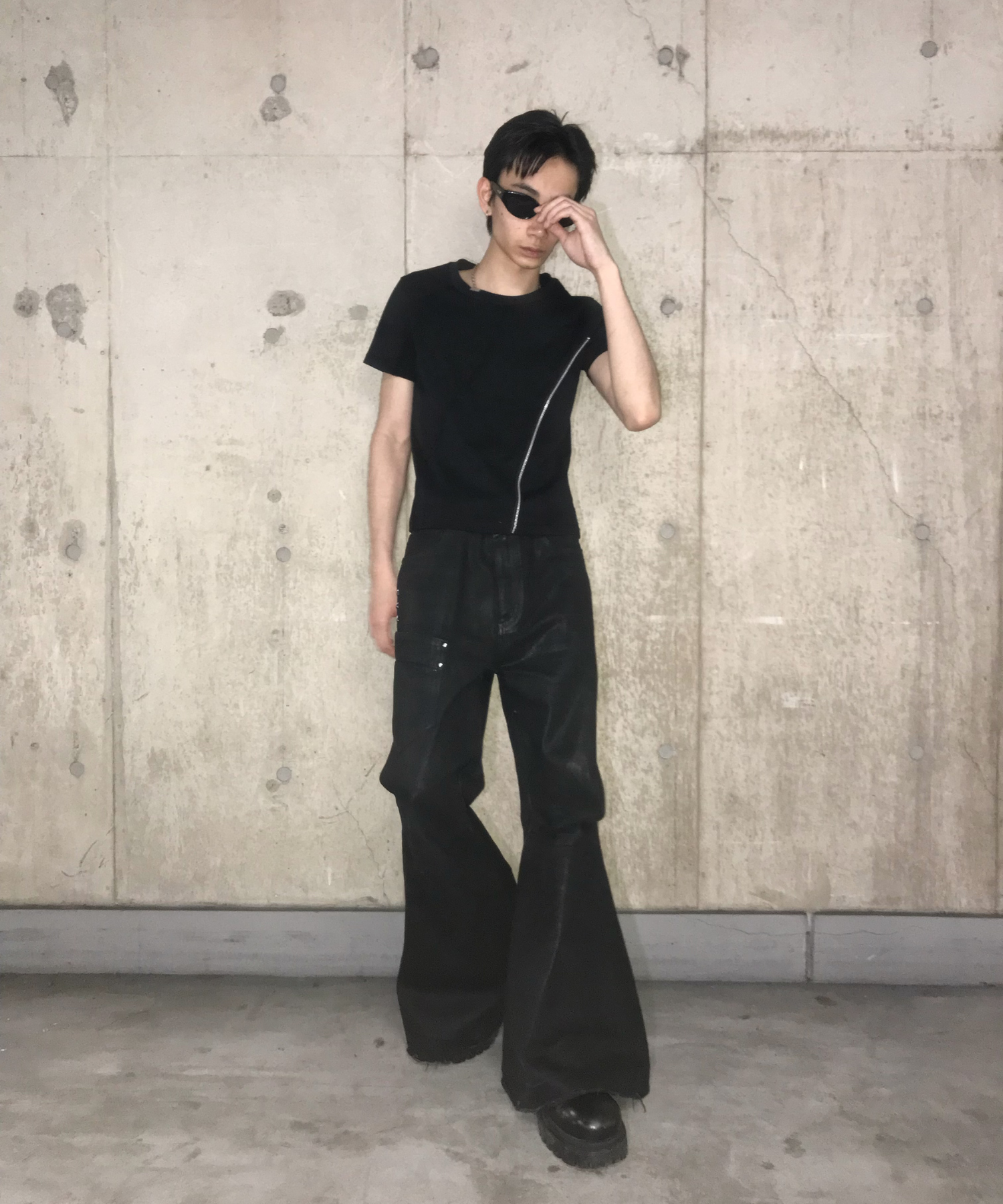 Diagonal Zip T-Shirt 3